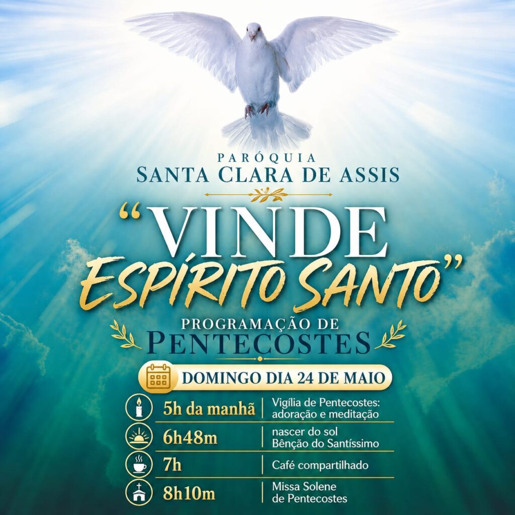 Cartaz para dia Pentecostes